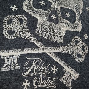 NWOT Rebel Saints Sugar Skull Tee